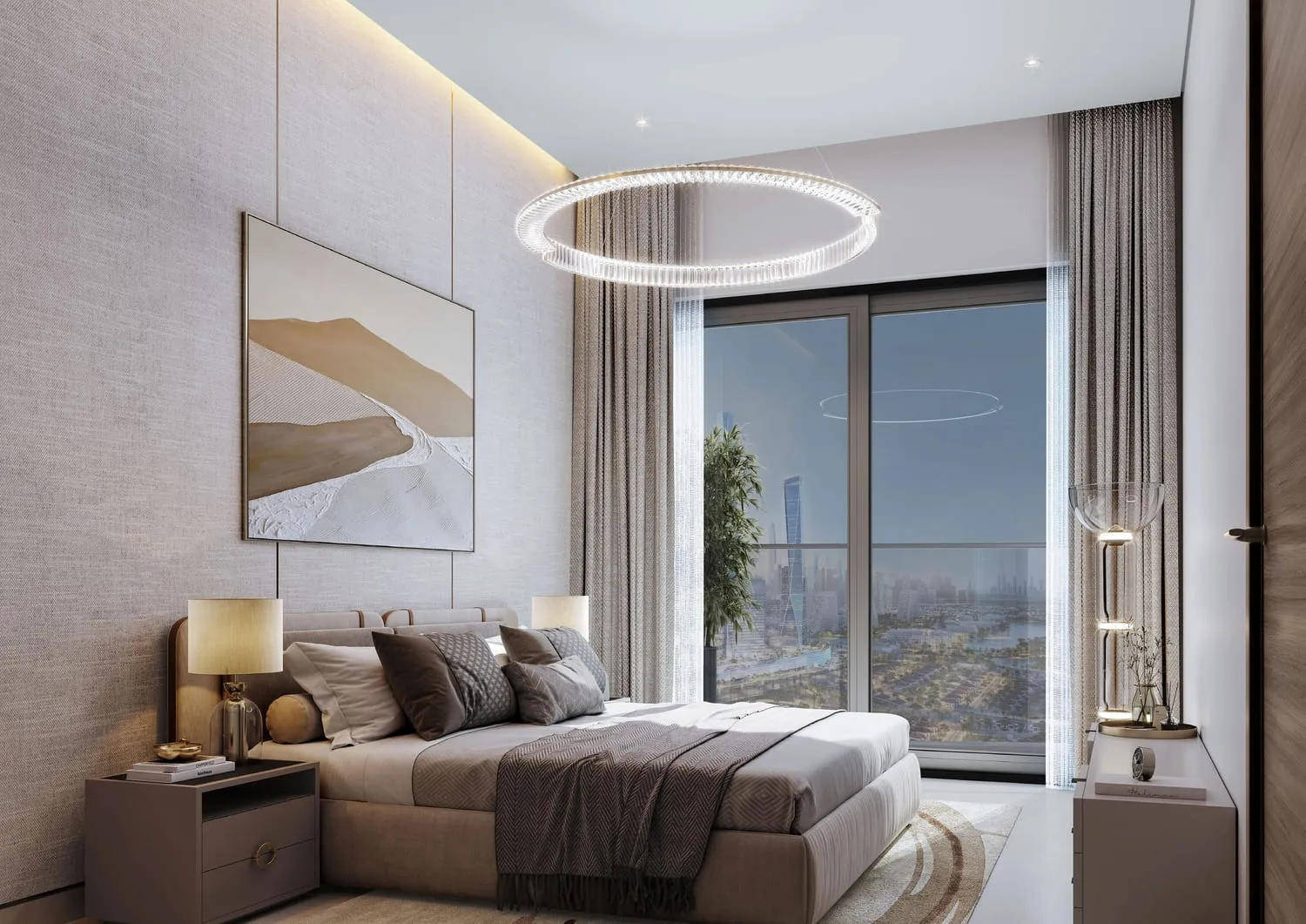 The Eden at Sobha Central — спальня