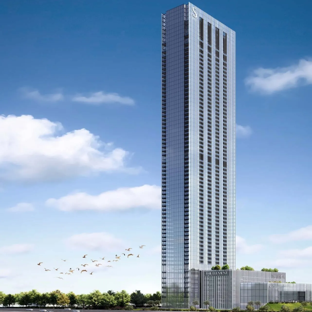 The Element at Sobha One — вид на комплекс