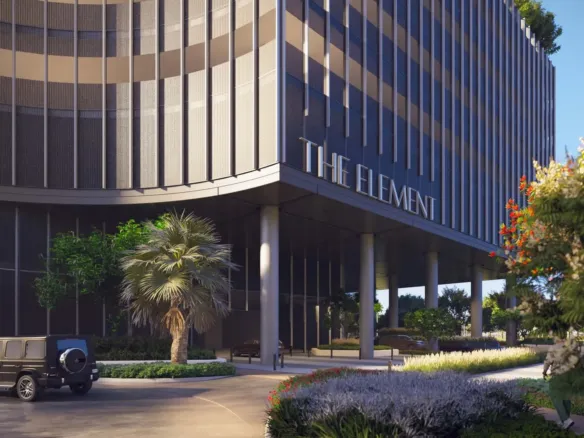 The Element at Sobha One — вход в здание