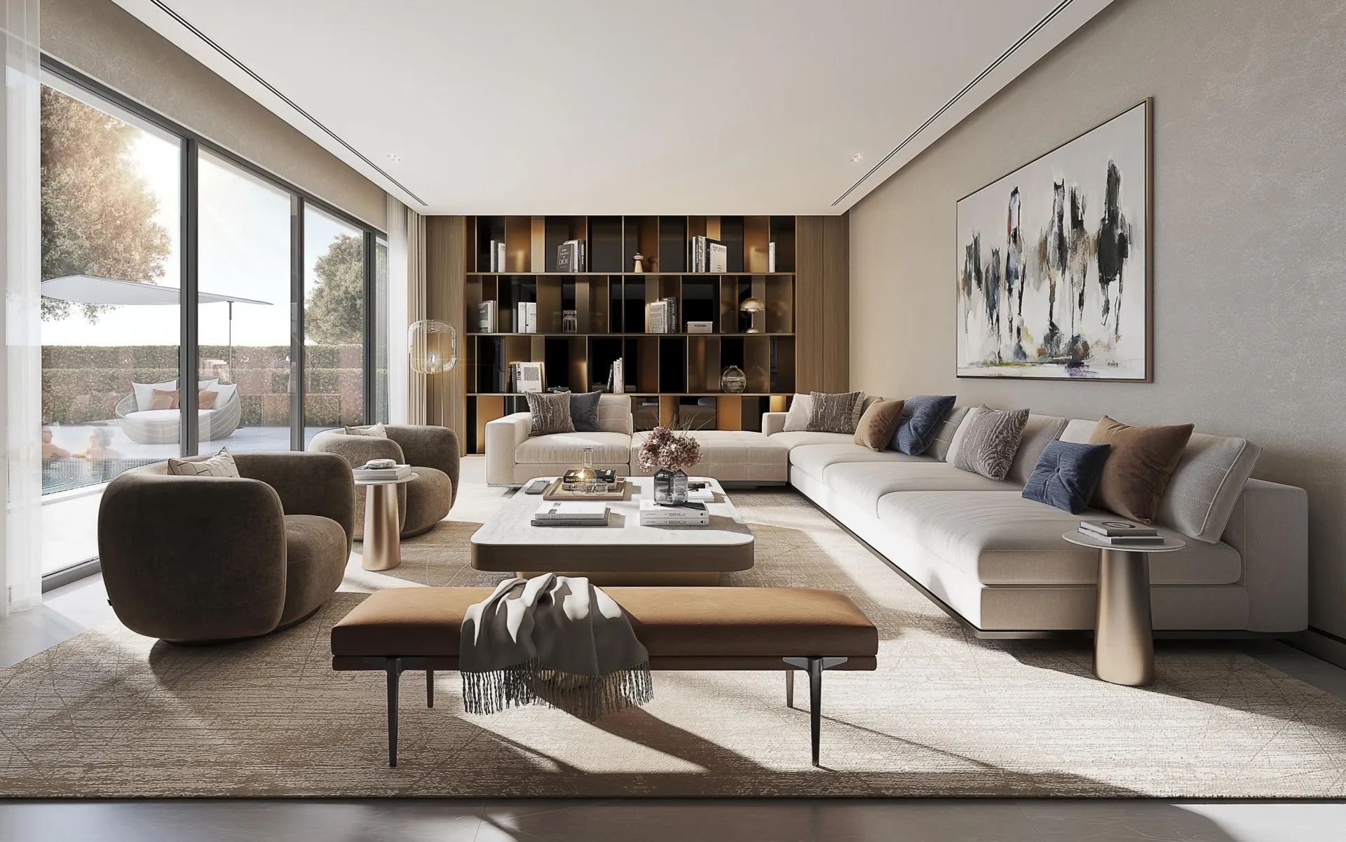 The Grove at Sobha Sanctuary — интерьер гостиной