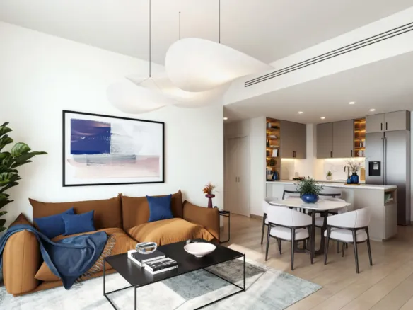 The Hamilton — интерьер гостиной