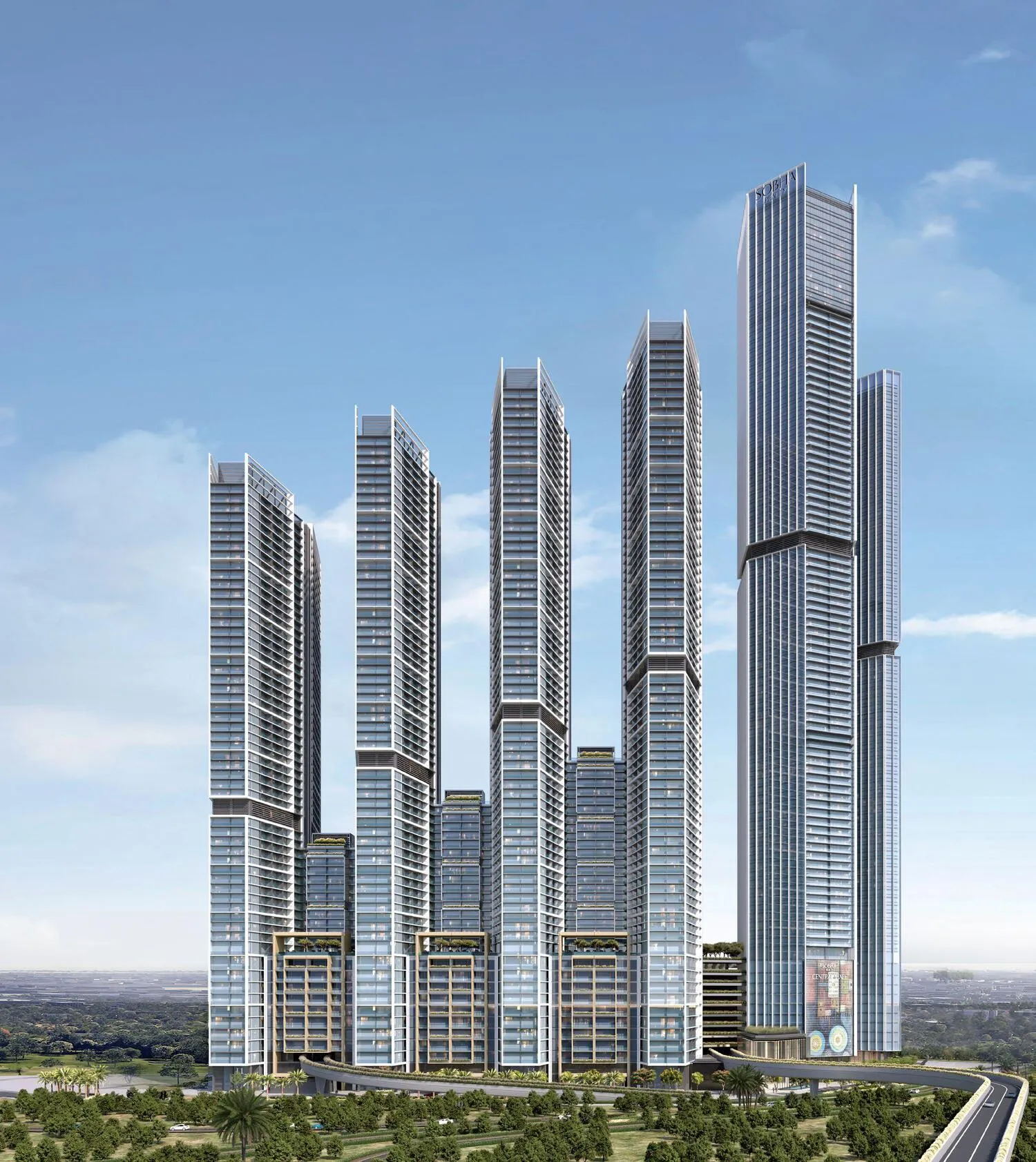The Horizon at Sobha Central — вид на комплекс