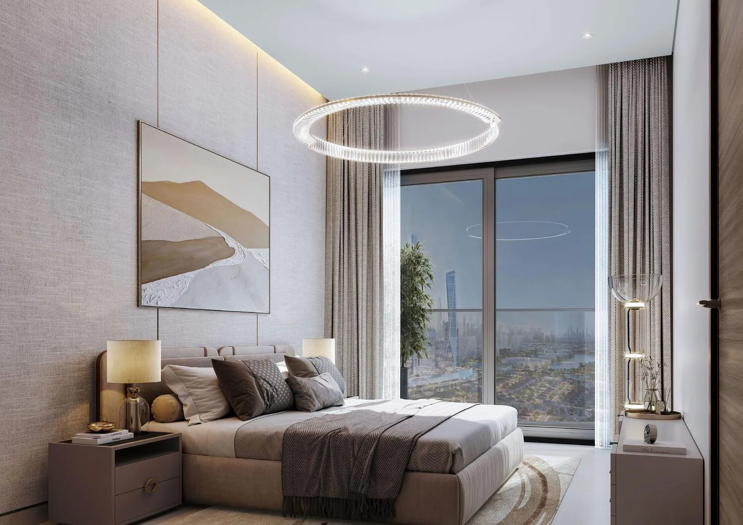The Horizon at Sobha Central — спальня
