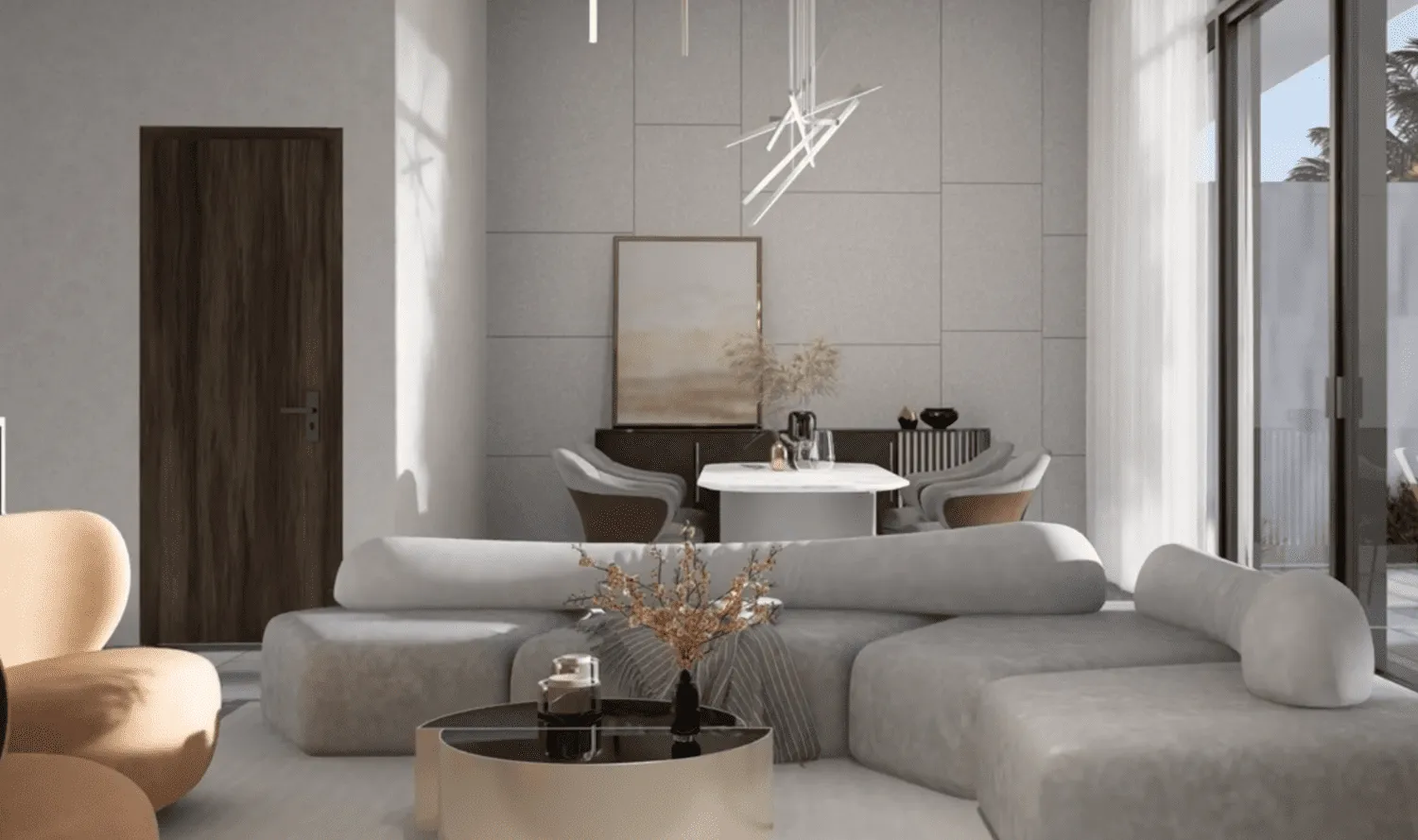 The Icon Tower — интерьер гостиной