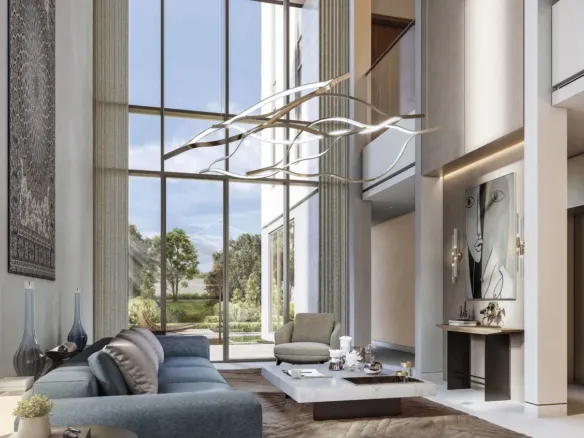 The Orchard at Sobha City — интерьер гостиной