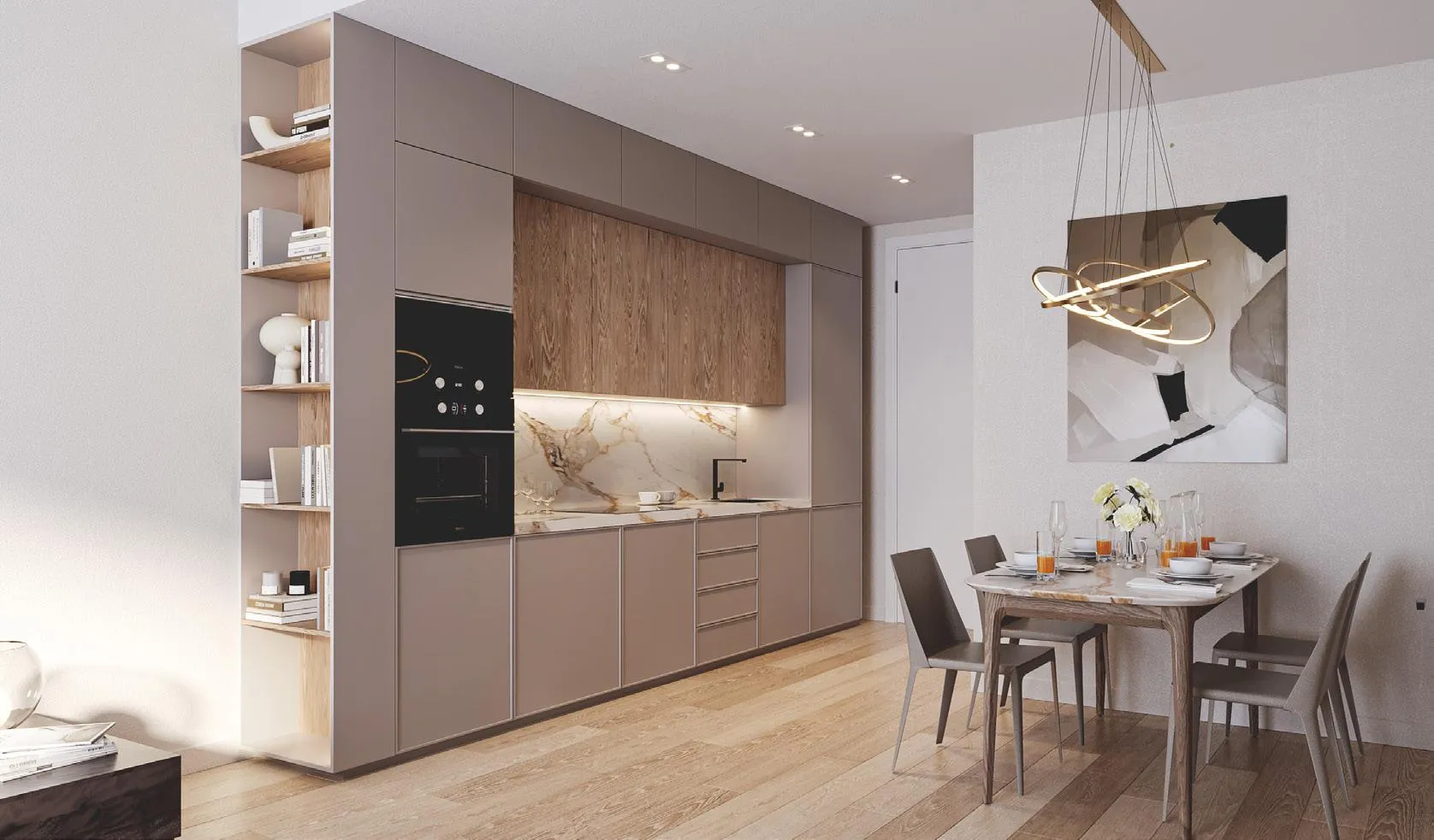 The Orchard Place Towers D & E — кухня-столовая