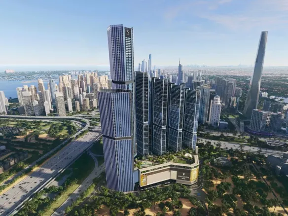 The Pinnacle at Sobha Central — вид на комплекс