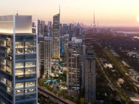 The Pinnacle at Sobha Central — вид на комплекс, фото 3