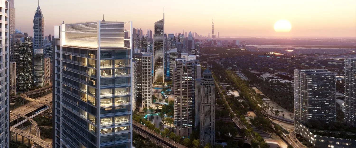 The Pinnacle at Sobha Central — вид на комплекс, фото 3