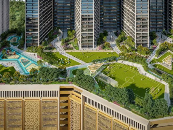The Pinnacle at Sobha Central — внутренний двор