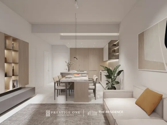 The Residence by Prestige One — кухня-гостиная