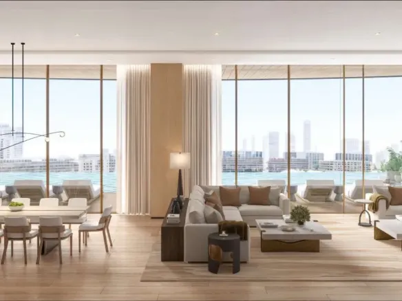 The Residences at The Dubai Beach EDITION — интерьер гостиной