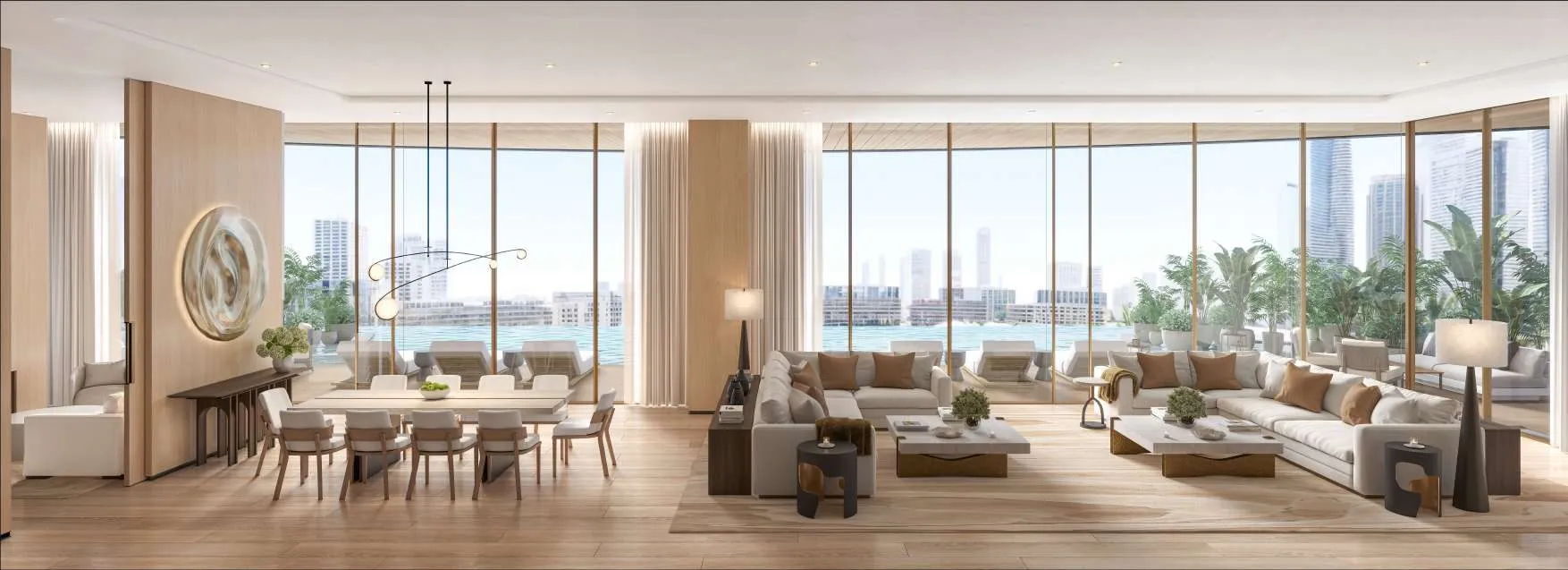 The Residences at The Dubai Beach EDITION — интерьер гостиной