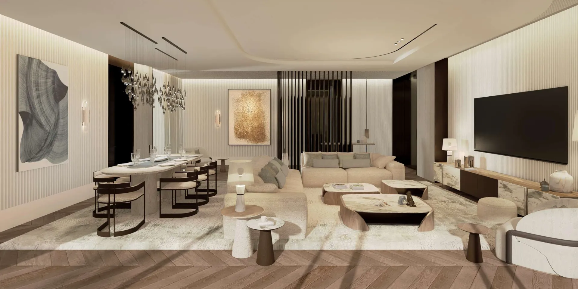 The Ritz-Carlton Residences — интерьер гостиной