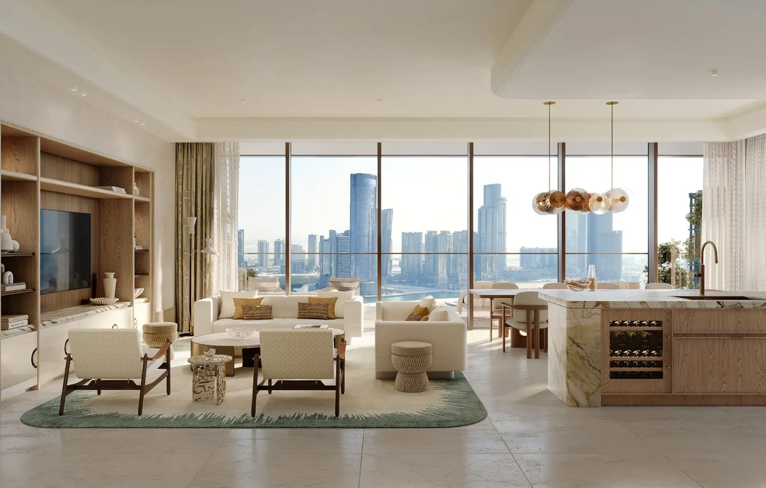 The Ritz-Carlton Residences by SAAS — интерьер гостиной