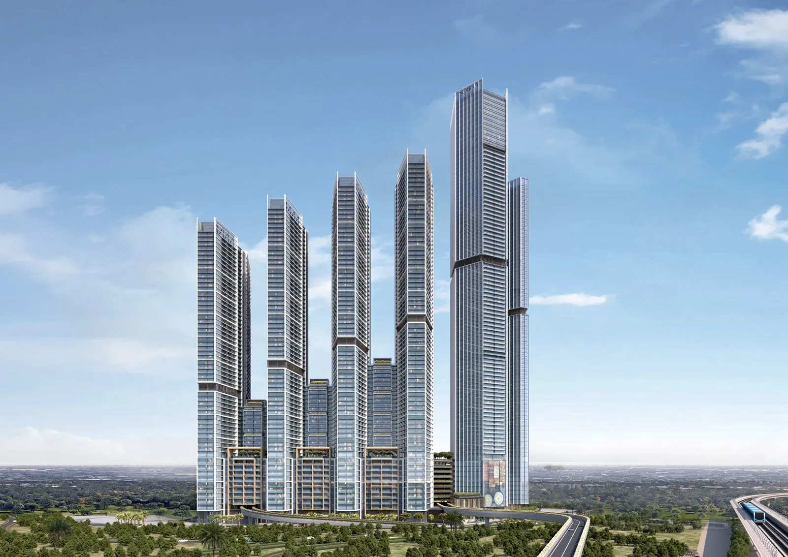 The Serene at Sobha Central — вид на комплекс