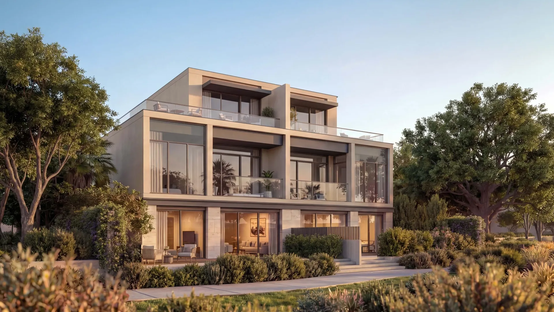 The Terraces at Sobha City — фасад здания