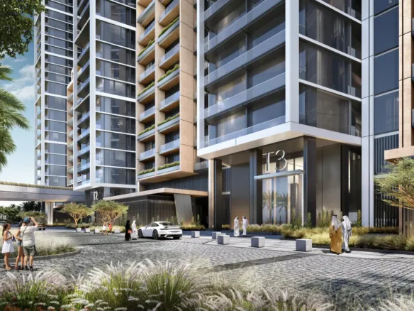 The Tranquil at Sobha Central — вход в здание