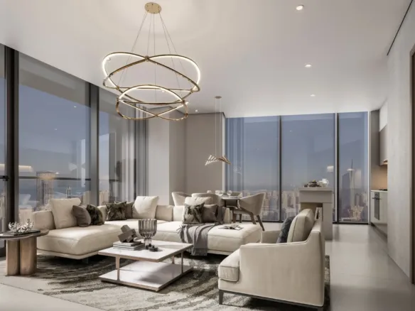 The Tranquil at Sobha Central — интерьер гостиной
