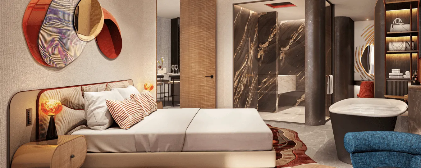 The Unexpected Al Marjan Island Hotel and Residence — спальня