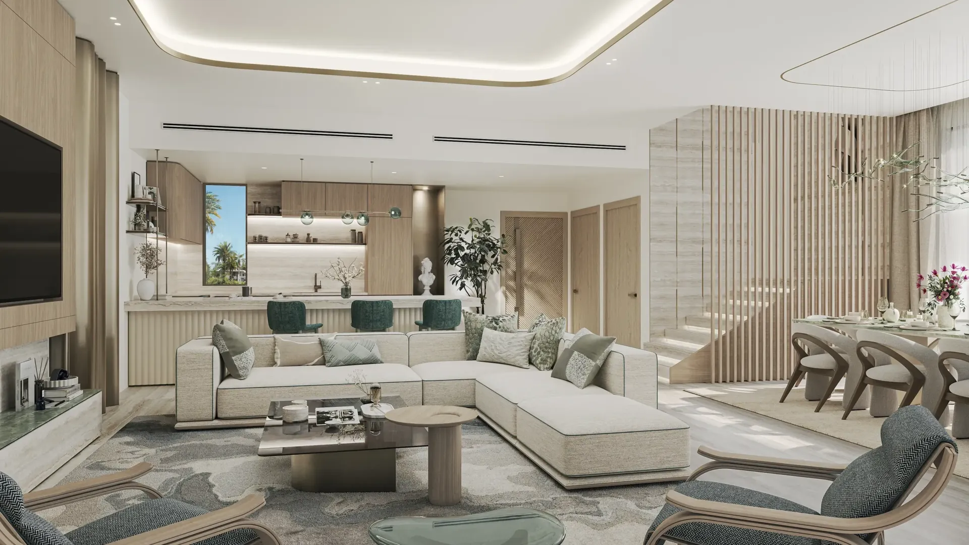 The View Island — интерьер гостиной, фото 9