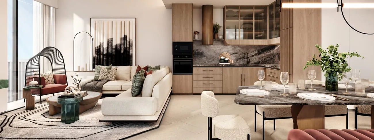 The W Residences — кухня-гостиная