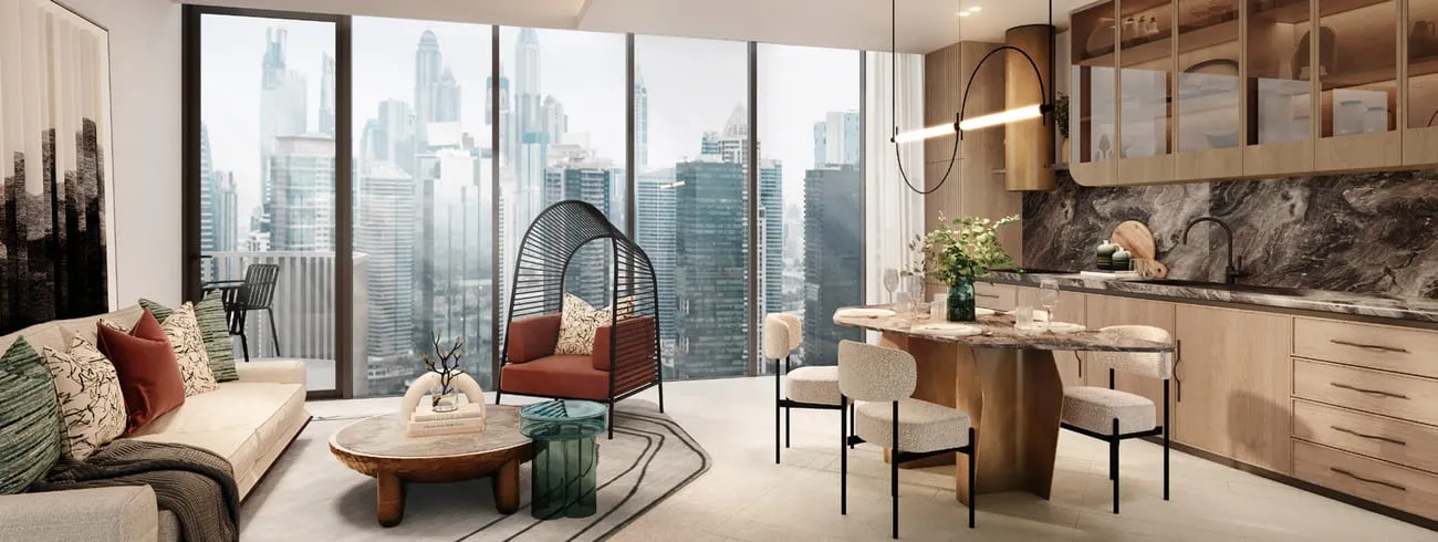 The W Residences — кухня-гостиная, фото 8