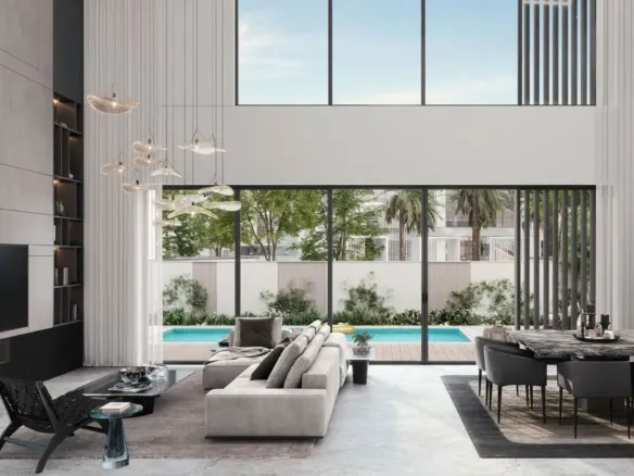 The Watercrest — интерьер гостиной
