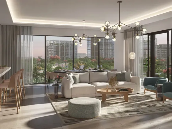 Thyme Central Park — интерьер гостиной