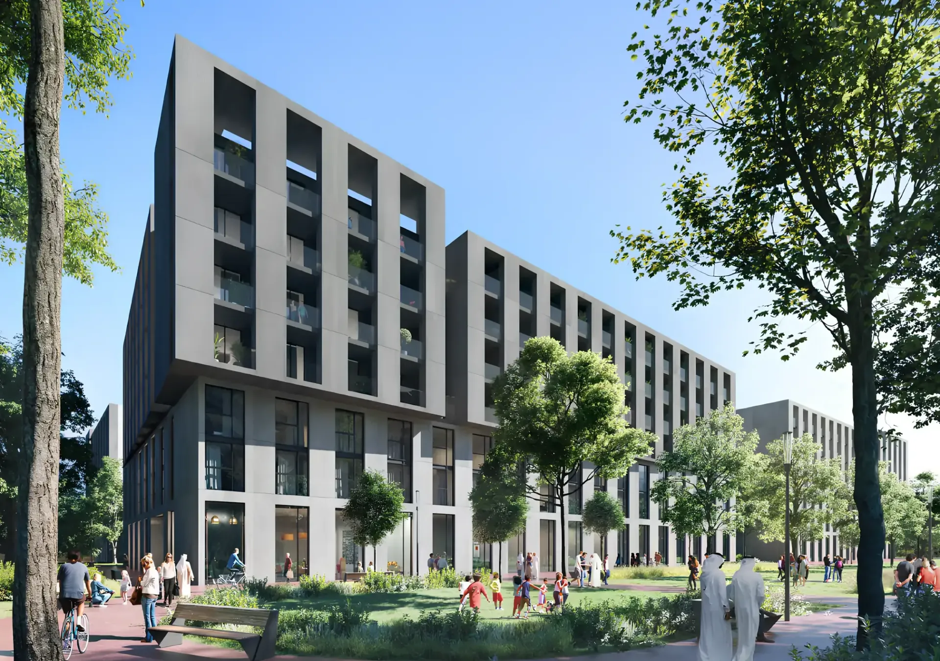 Tiraz Apartments — вид на комплекс