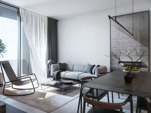 Tiraz Apartments — интерьер гостиной