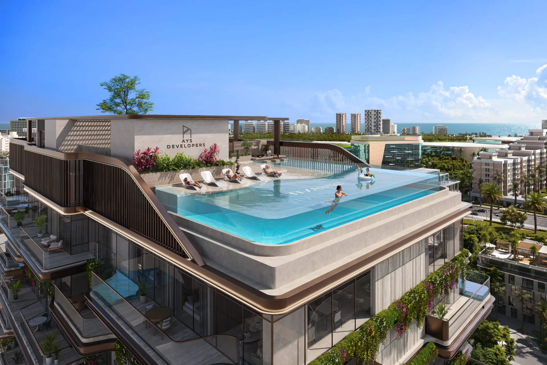 Tivanno Residence — бассейн на крыше