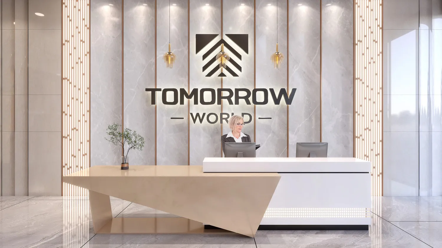 Tomorrow Commercial Tower — зона ресепшен