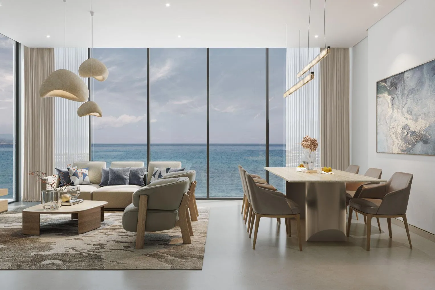 Tranquil Beach Residences — интерьер гостиной
