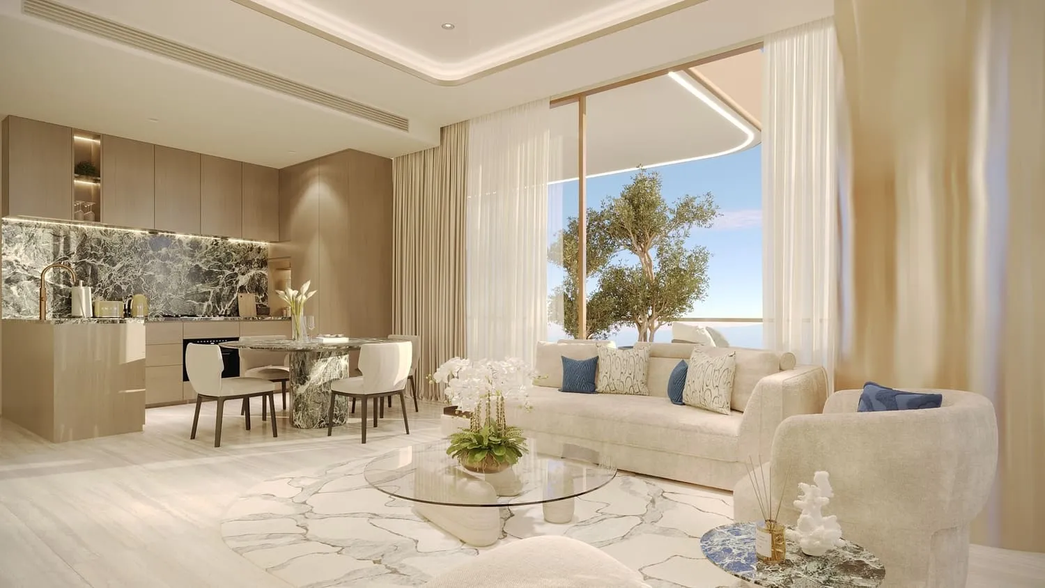 Treppan Serenique Residences — интерьер гостиной, фото 6