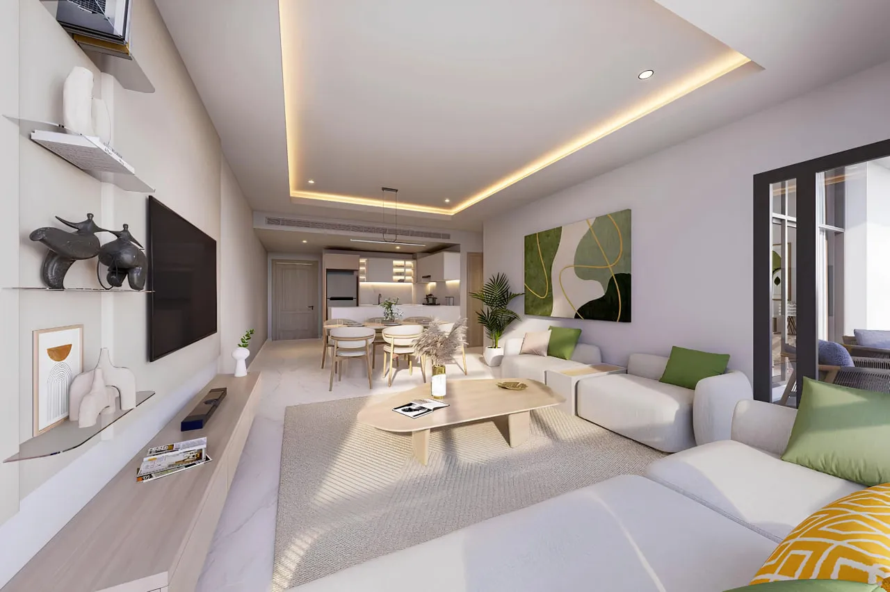 Triana Residences — интерьер гостиной