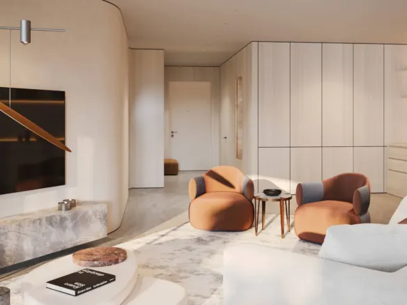 Trussardi Residences — интерьер гостиной