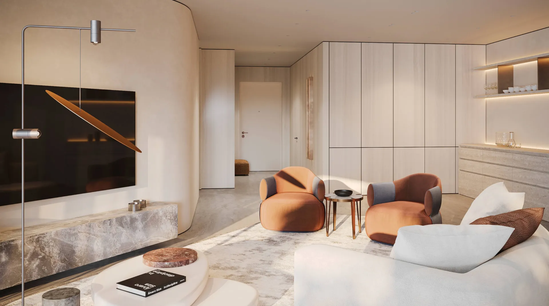 Trussardi Residences — интерьер гостиной