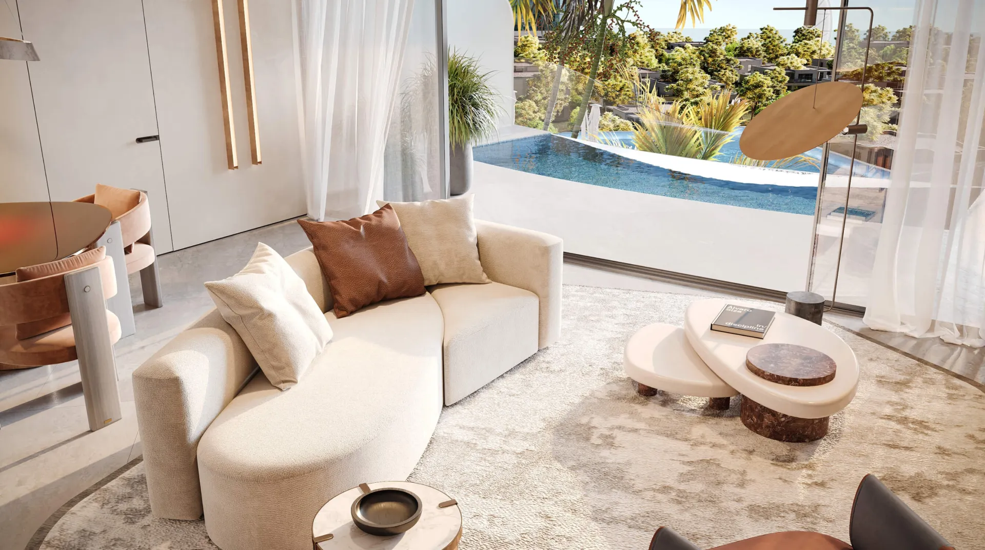 Trussardi Residences — интерьер гостиной, фото 6