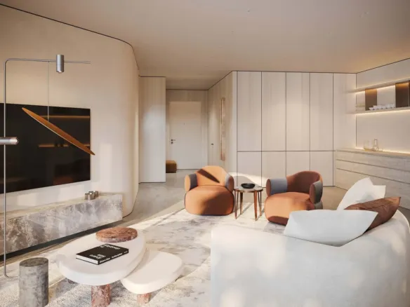 Trussardi Residences Phase Two — интерьер гостиной, фото 12