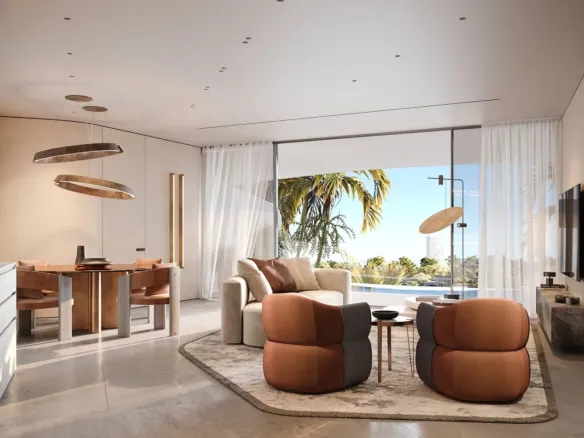 Trussardi Residences Phase Two — интерьер гостиной, фото 14