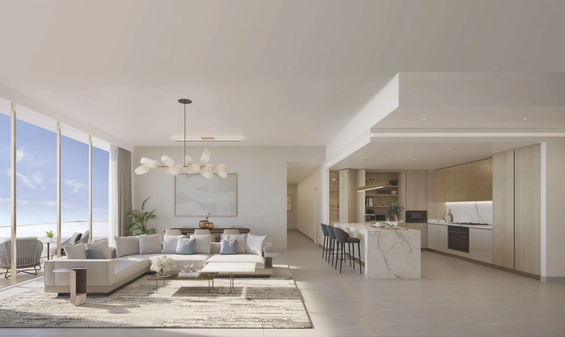 Upper House — интерьер гостиной