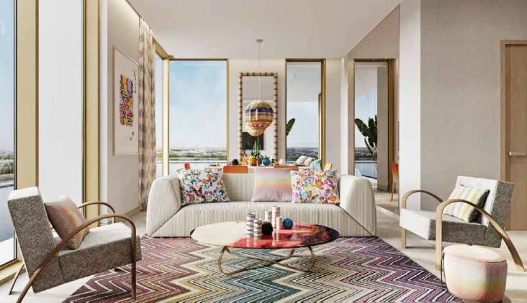 Urban Oasis by Missoni — интерьер гостиной