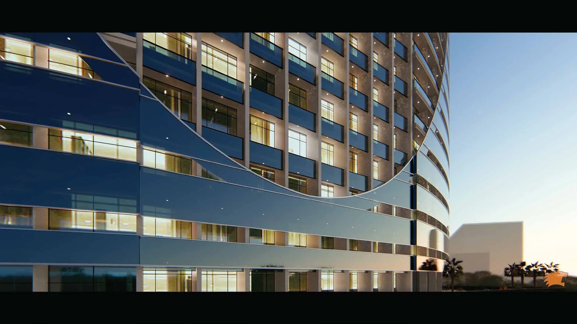 V Tower — фасад здания
