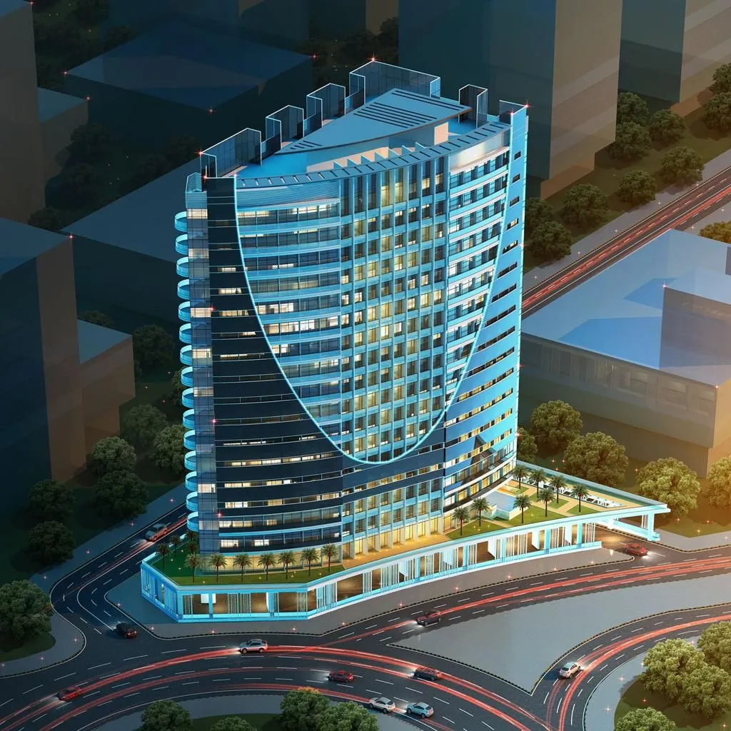 V Tower в районе Дубайленд Резиденс Комплекс — фото 6