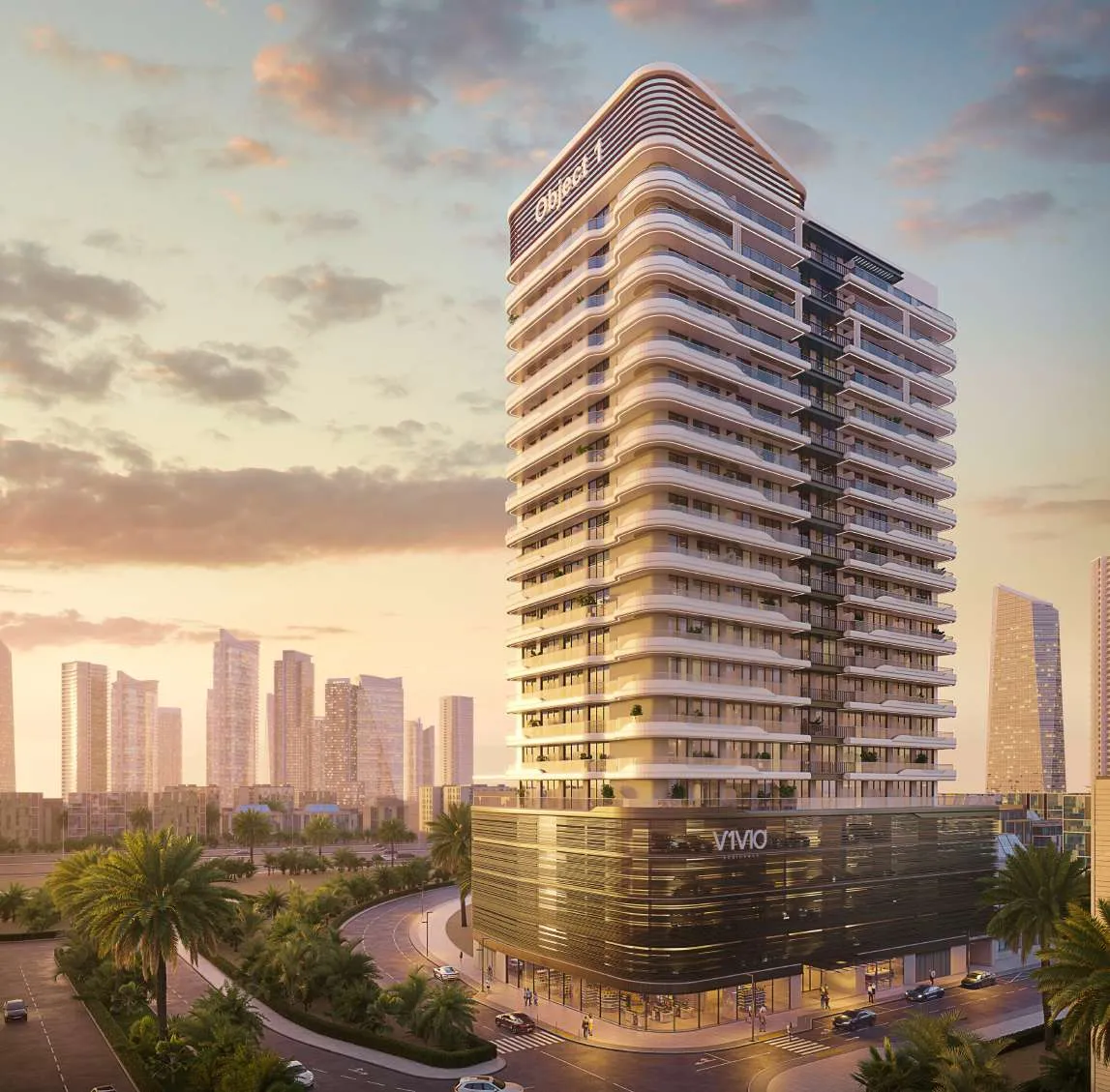 V1VID Tower в районе JVT (Джумейра Вилладж Трайангл) — фото 1