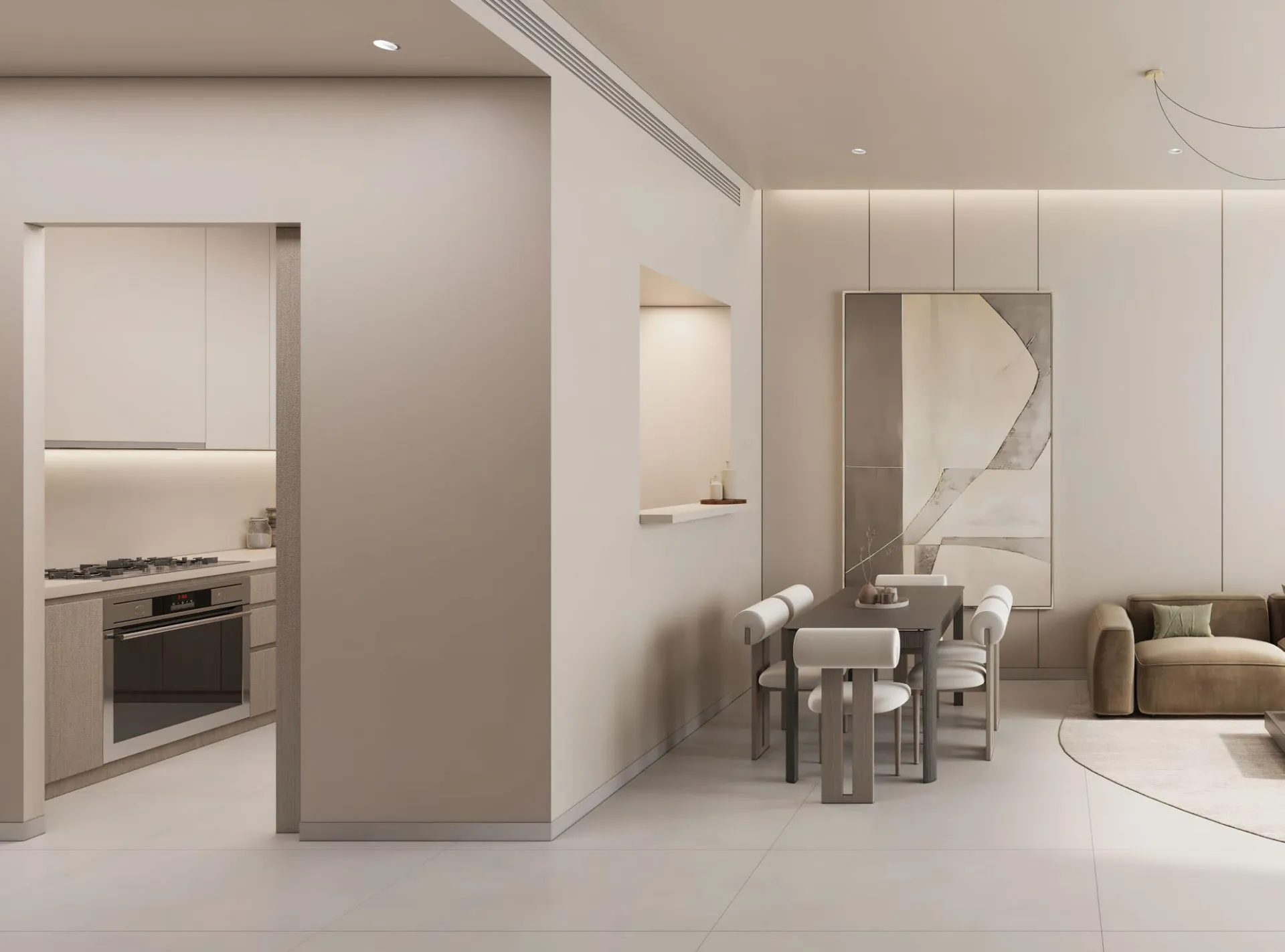 Valores Residences — кухня-гостиная
