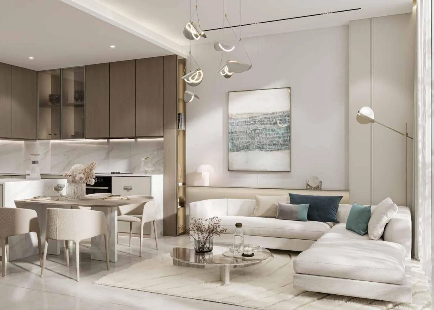 Vedaire Residences — кухня-гостиная