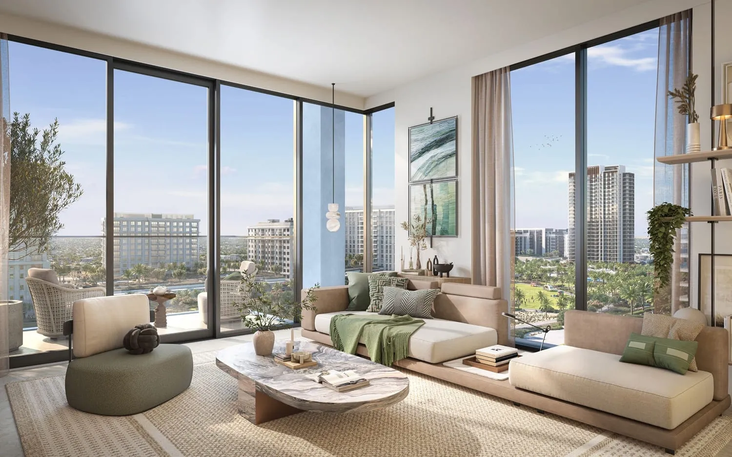 Vida by Emaar — интерьер гостиной