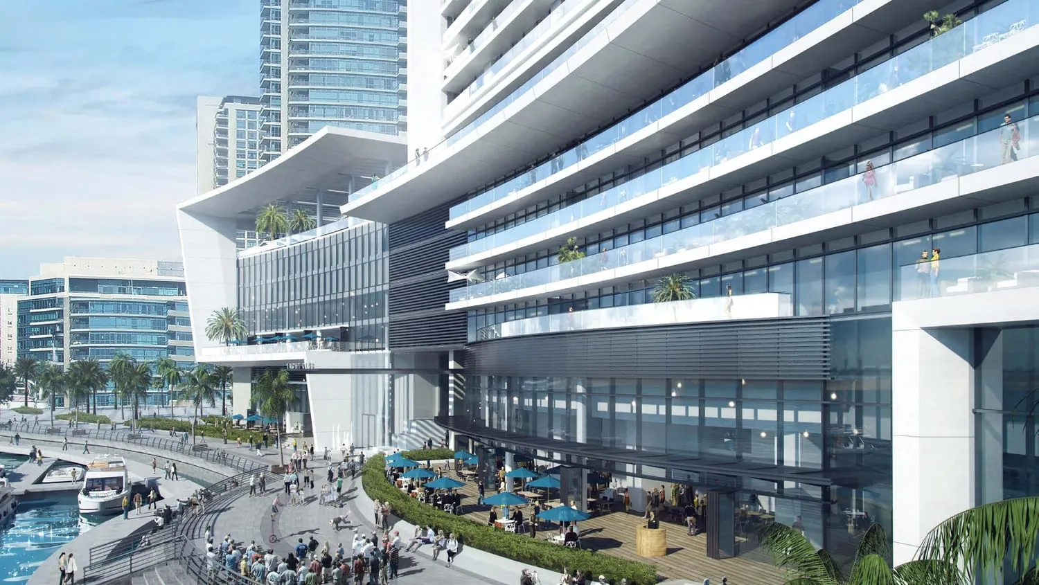 Vida Dubai Marina — фасад здания
